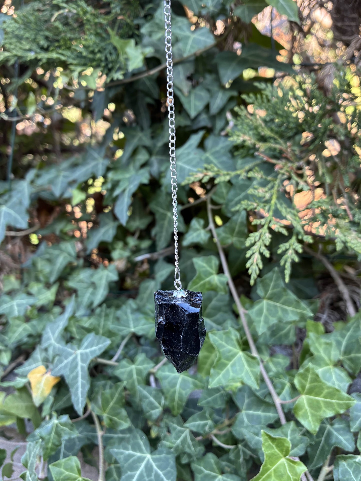 đź–¤ Pendule en Obsidienne Brute