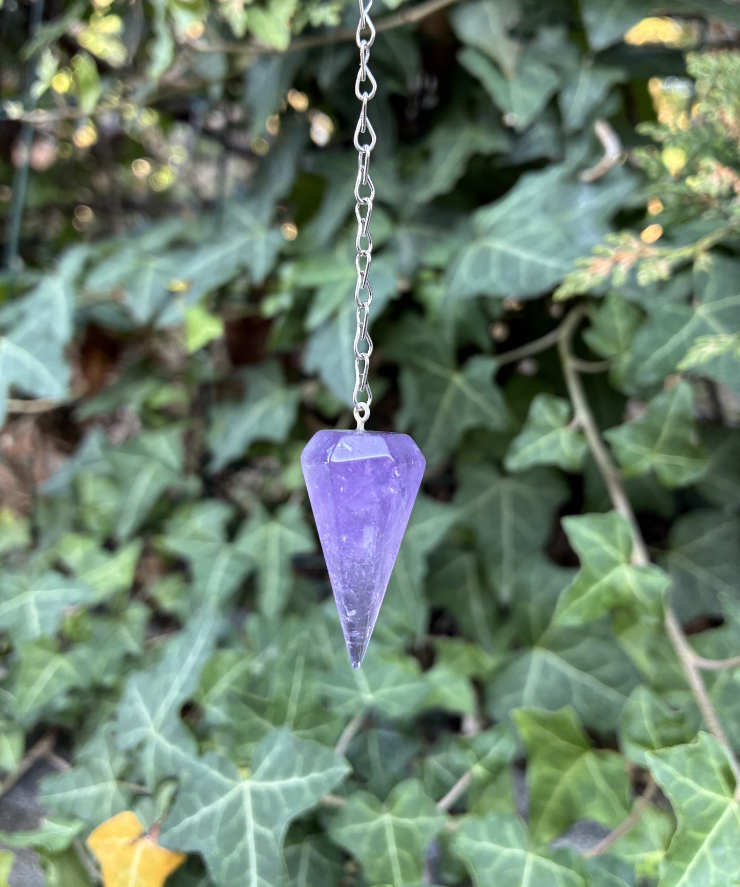 🔮 Pendule Facetté en Améthyste