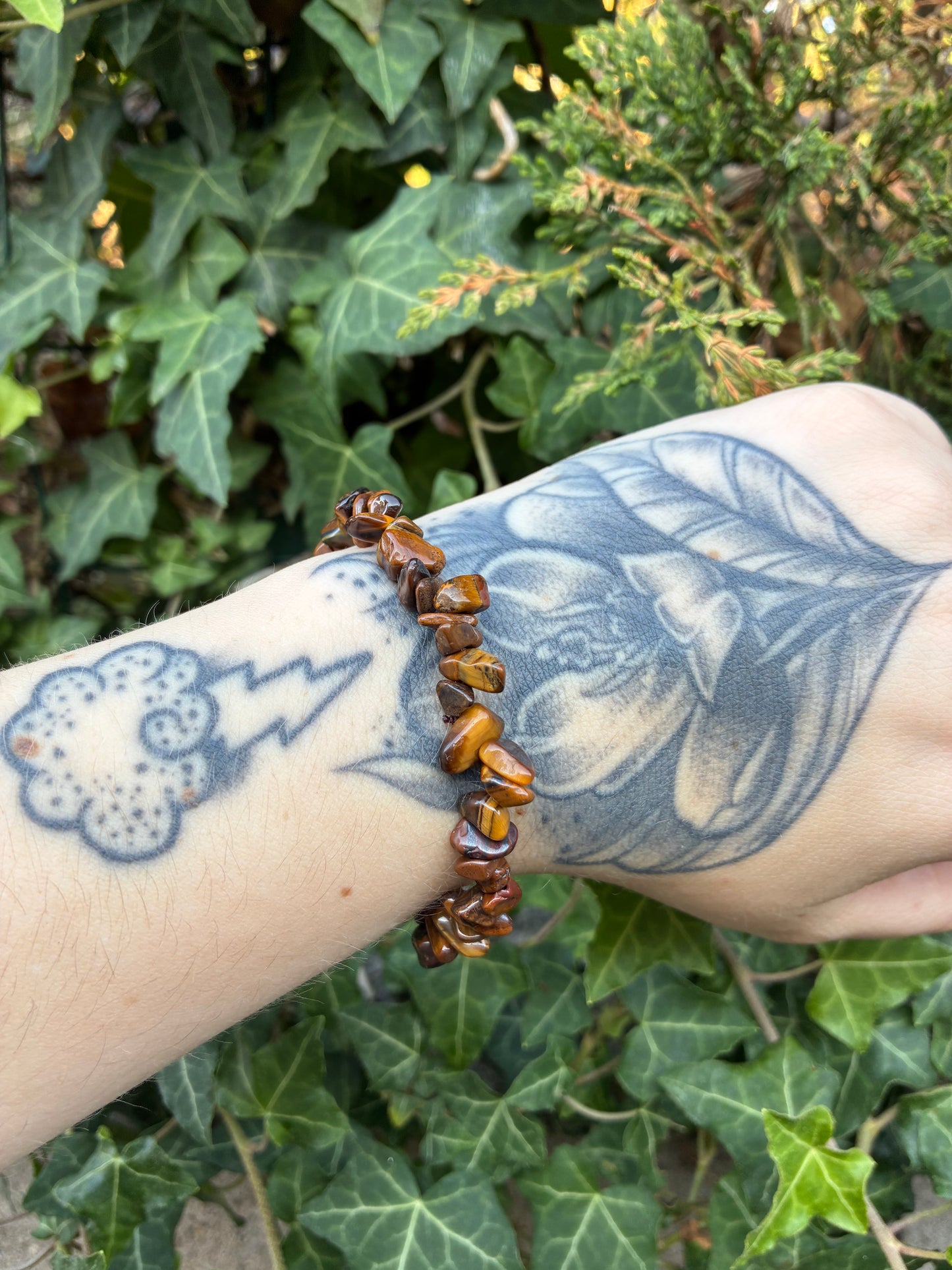 🟤 Bracelet en Œil de Tigre – Force & protection