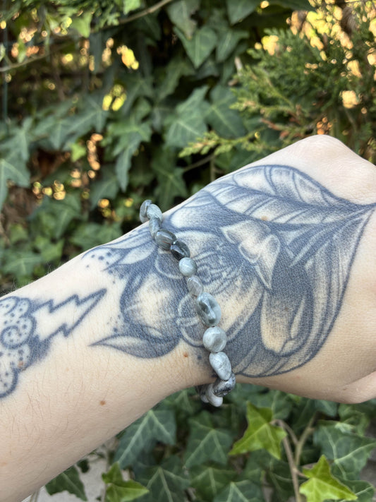 🐾 Bracelet Galets d’Œil de Chat