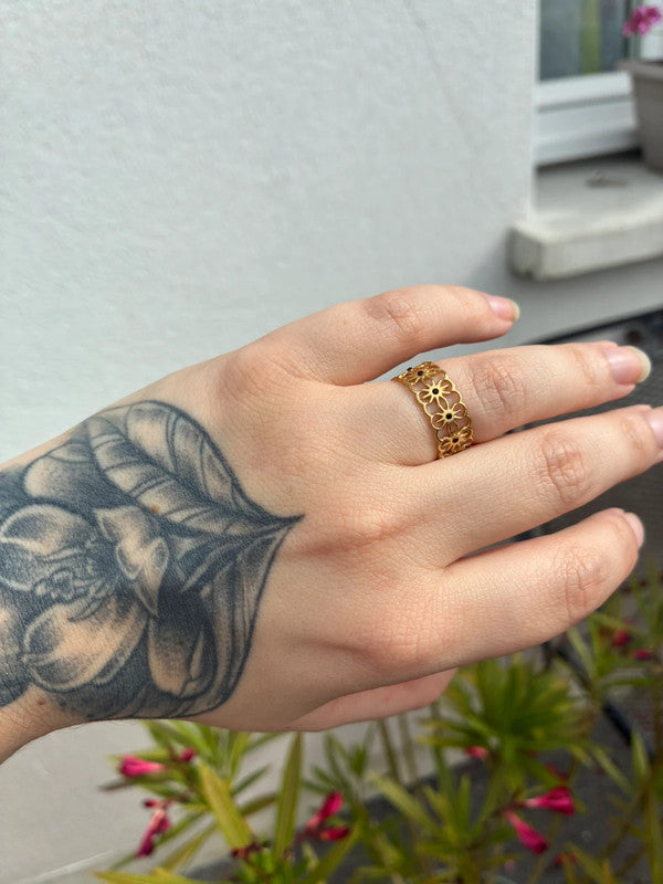 💍 Bague anneau ajouré