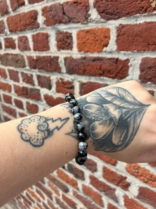 Bracelet en Obsidienne du Nevada – Pierres naturelles 8mm