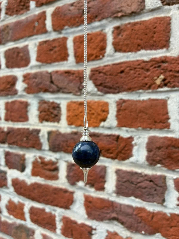 Pendule Mermet en Sodalite – Finition bain d’argen