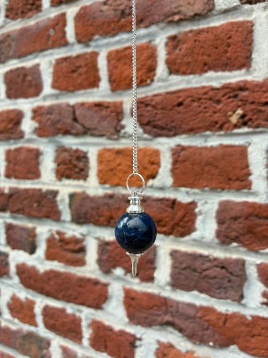 Pendule Mermet en Sodalite – Finition bain d’argen
