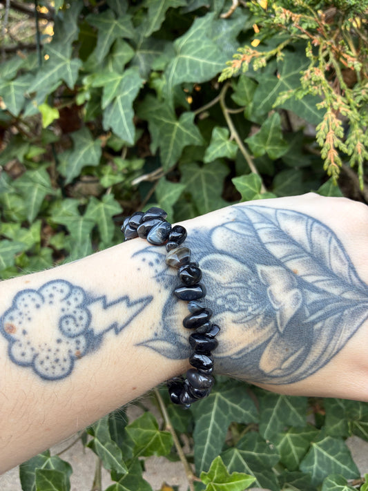 ⚫️ Bracelet en Onyx – Stabilité & maîtrise de soi