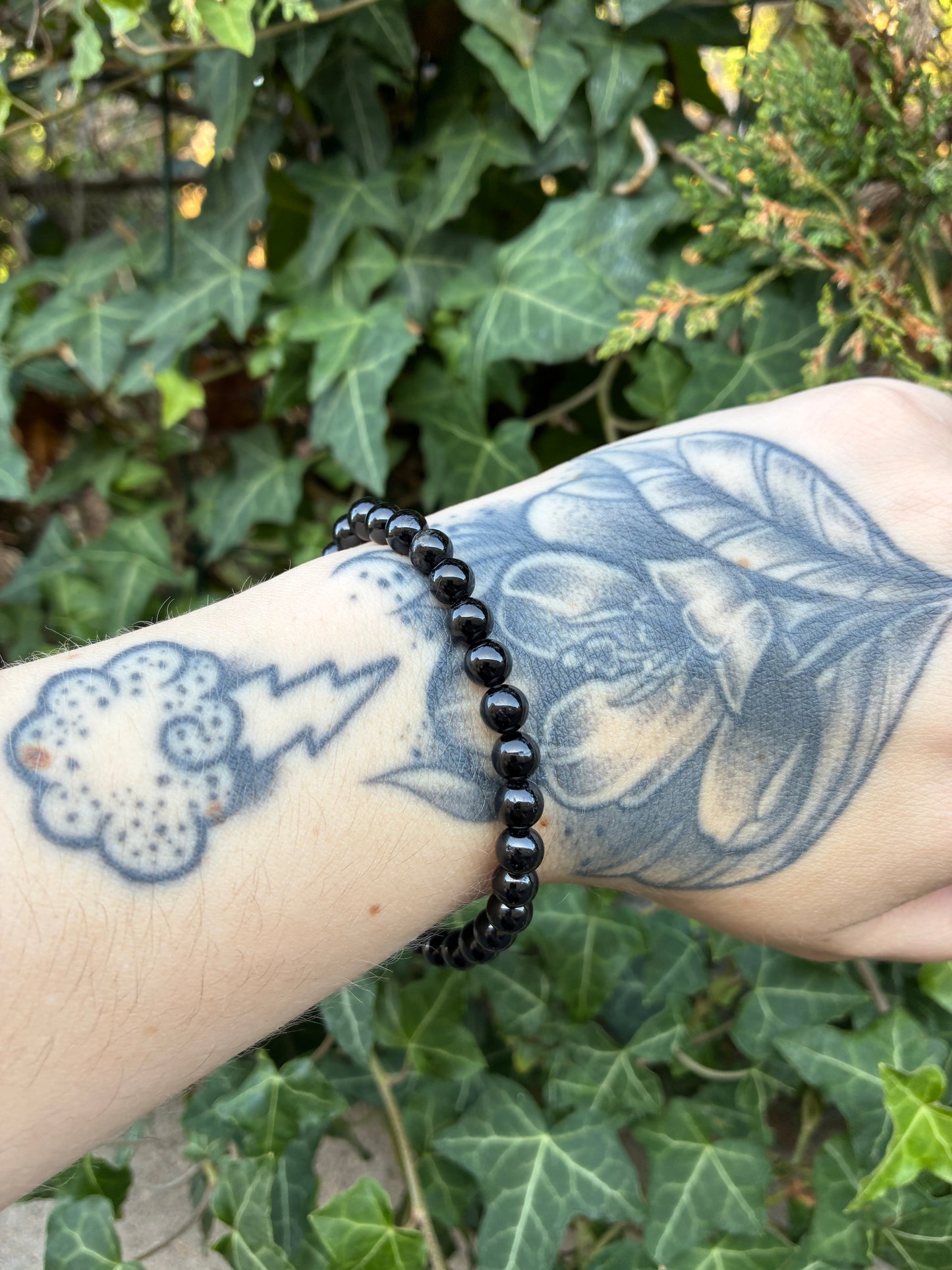 ⚫️ Bracelet en Tourmaline Noire