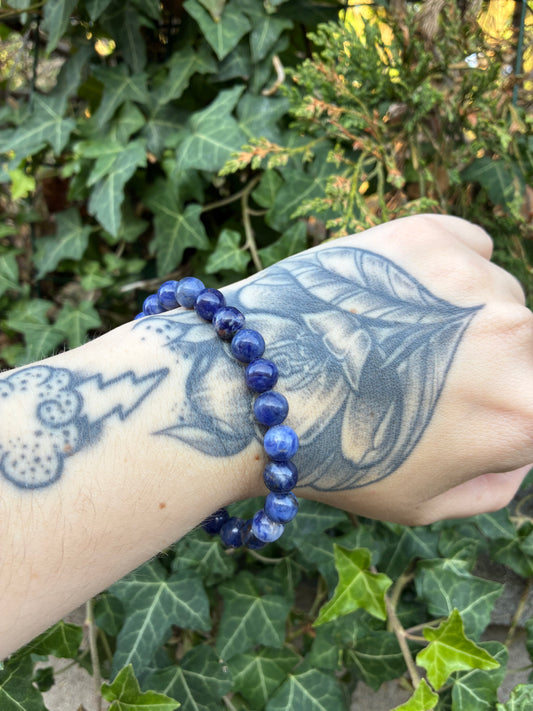 🔵 Bracelet en Sodalite – Clarté - Harmonie