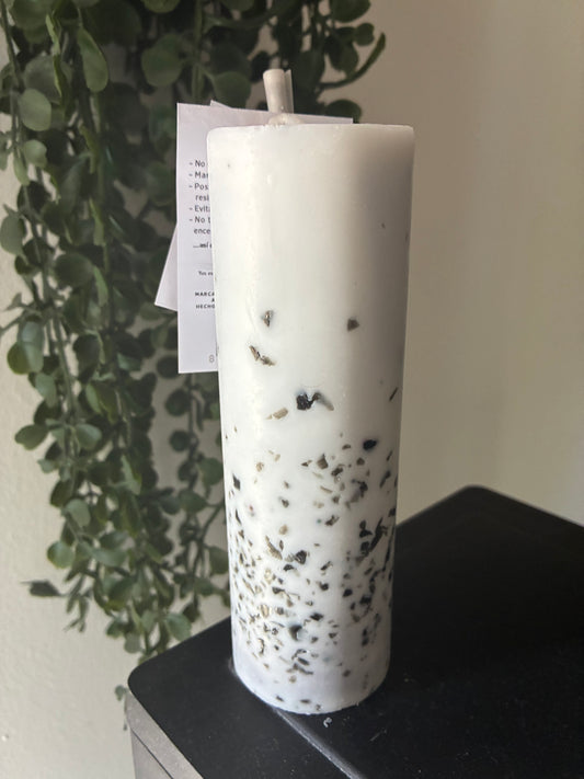🕯️ Bougie Artisanale "Libération" – Obsidienne