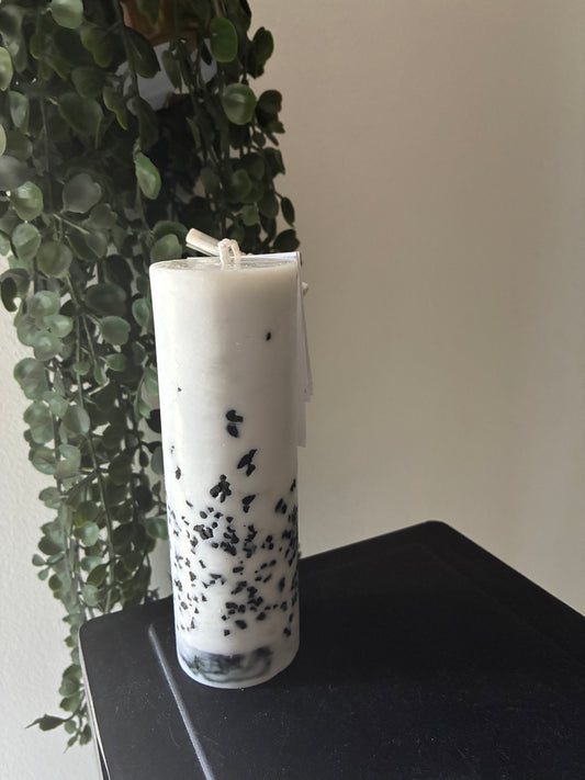🕯️ Bougie Artisanale "Reset" – Shungite